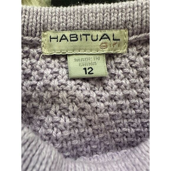 Habitual Girl Crochet Knit Striped Tank Top Size 12 Multicolor - Picture 3 of 5